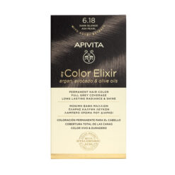 Apivita My Color Elixir, Βαφή Μαλλιών Ξανθό Σκούρο Σαντρέ Περλέ  – 6.18