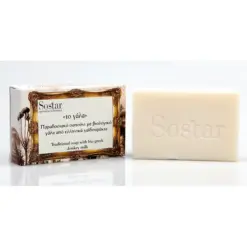 Sostar "Το Γάλα" Παραδοσιακό Σαπούνι Προσώπου & Σώματος με Βιολογικό Γάλα Γαϊδούρας, 100gr