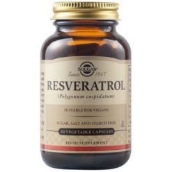 Solgar Resveratrol 100mg, Αντιοξειδωτικό, 60 Φυτικές Κάψουλες