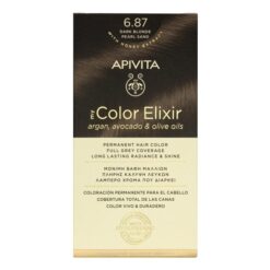 Apivita My Color Elixir, Βαφή Μαλλιών Ξανθό Σκούρο Περλέ – 6.87