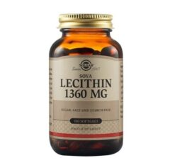 Solgar Lecithin 1360mg Συμπλήρωμα Διατροφής Λεκιθίνη Σόγιας για Τόνωση Νευρικού & Ανοσοποιητικού Συστήματος, 100 μαλακές κάψουλες