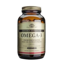 Solgar Double Strength Omega-3 Συμπύκνωμα Ωμέγα-3 Ιχθυελαίου, 30 Μαλακές Κάψουλες